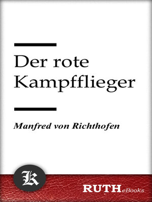 cover image of Der rote Kampfflieger